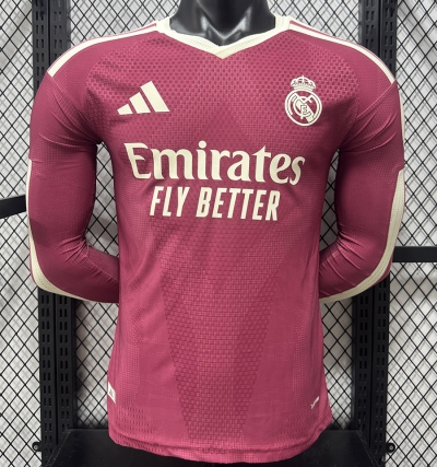 2627 RM Away Long Sleeve Player Version Soccer Jersey